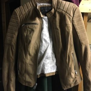 Brown Andrew Marc zip up